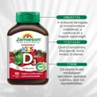 Kép 2/4 - Jamieson D3-vitamin Kids rágótabletta eper ízesítéssel gyerekeknek 100x