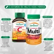 Kép 2/2 - Jamieson C-vitamin 500mg narancs rágótabletta + Multi Kids Gummies 60x