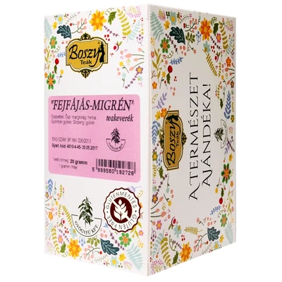 Boszy Fejfájás-migrén filteres tea