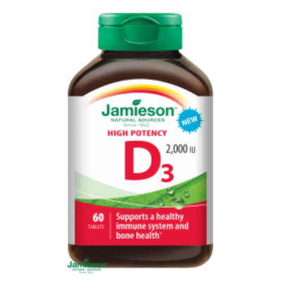 Jamieson D3-vitamin 2000 IU 60 tbl.