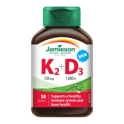 Jamieson K2- és D3-vitamin 30 kapszula