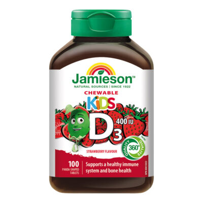 jamieson-d3-vitamin-kids-400-iu-szopogato-tabletta-eper-izesitessel-gyerekeknek