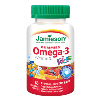 Jamieson Omega-3 Kids Gumicukor + D3  60x