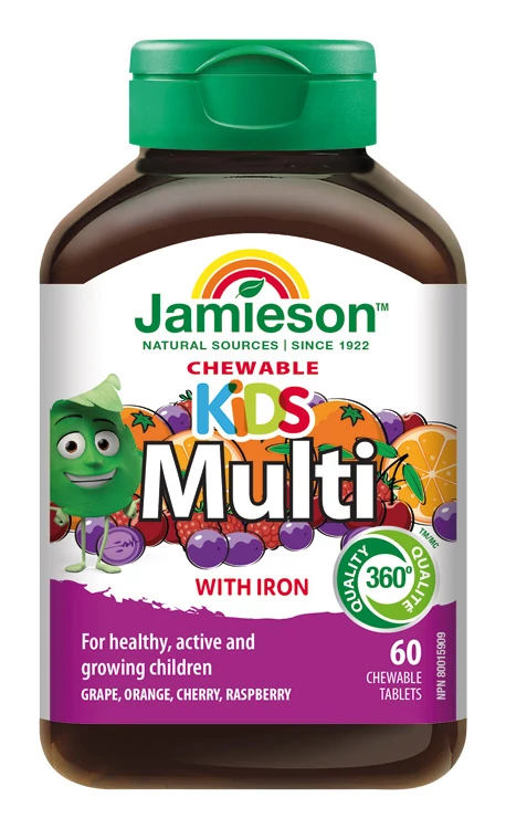 Jamieson Multi Kids multivitamin szájban oldódó tabletta gyerekeknek 60x