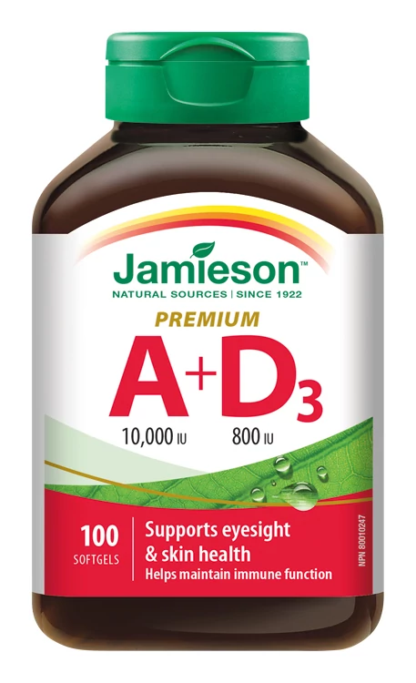 Jamieson A+D vitamin Forte lágy zselatin kapszula100x