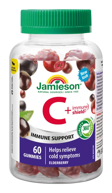 Jamieson C vitamin + Immune Shield gumivitamin 60X