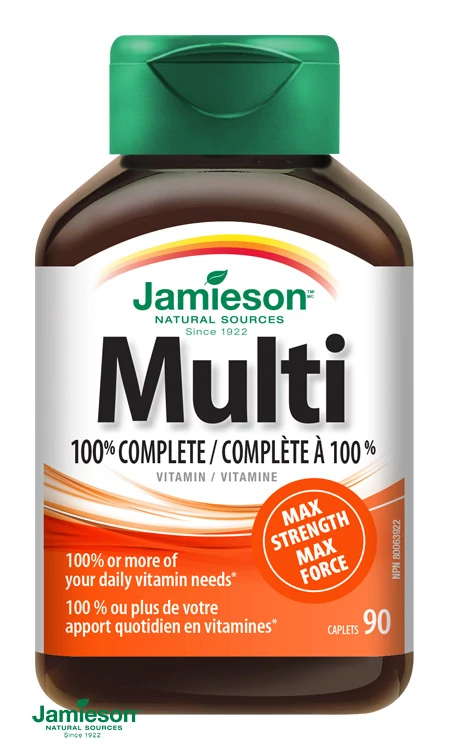 Jamieson Multi Complete Max Strength 90x multivitamin